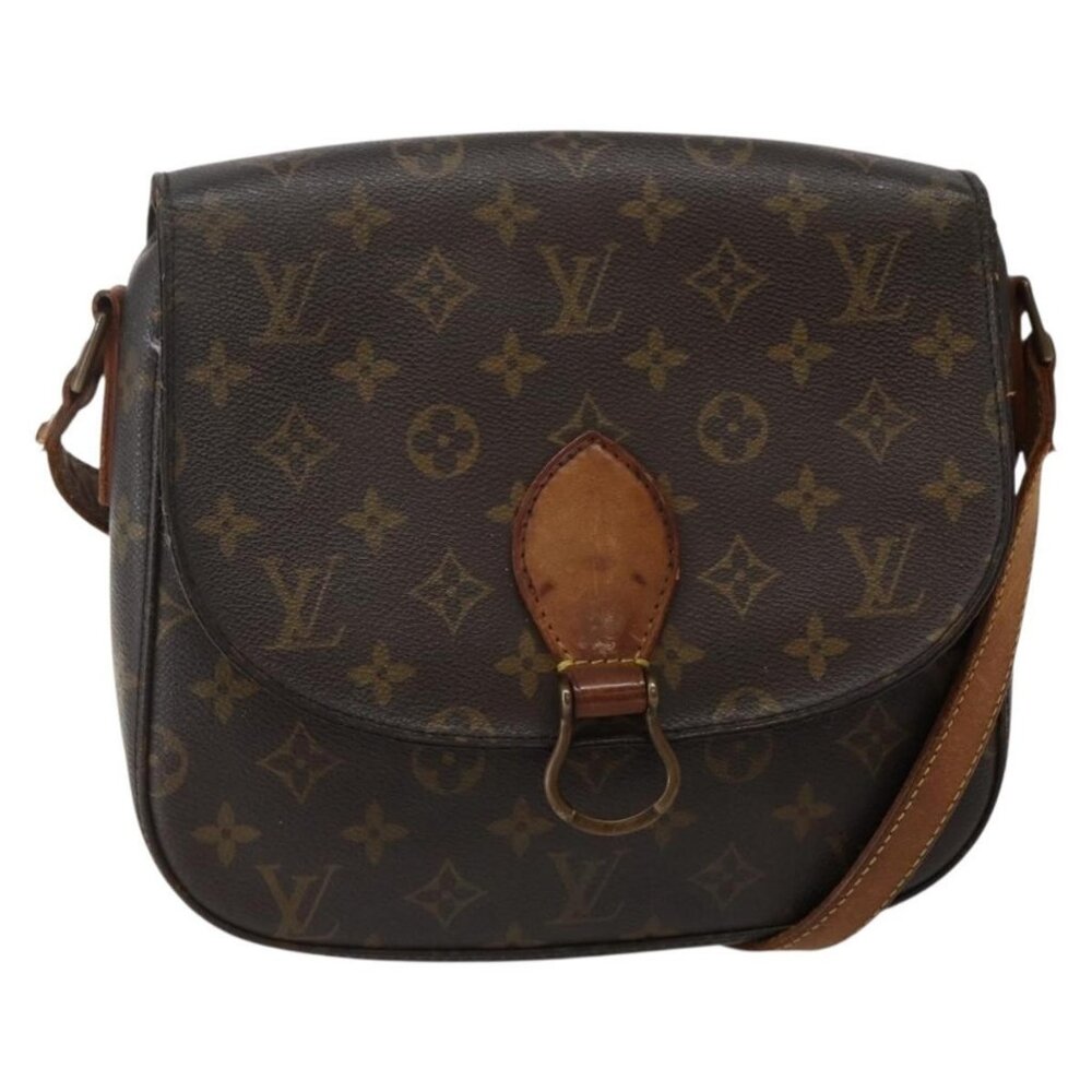Authentic LOUIS VUITTON Monogram Saint Cloud GM Shoulder Bag M51242 LV